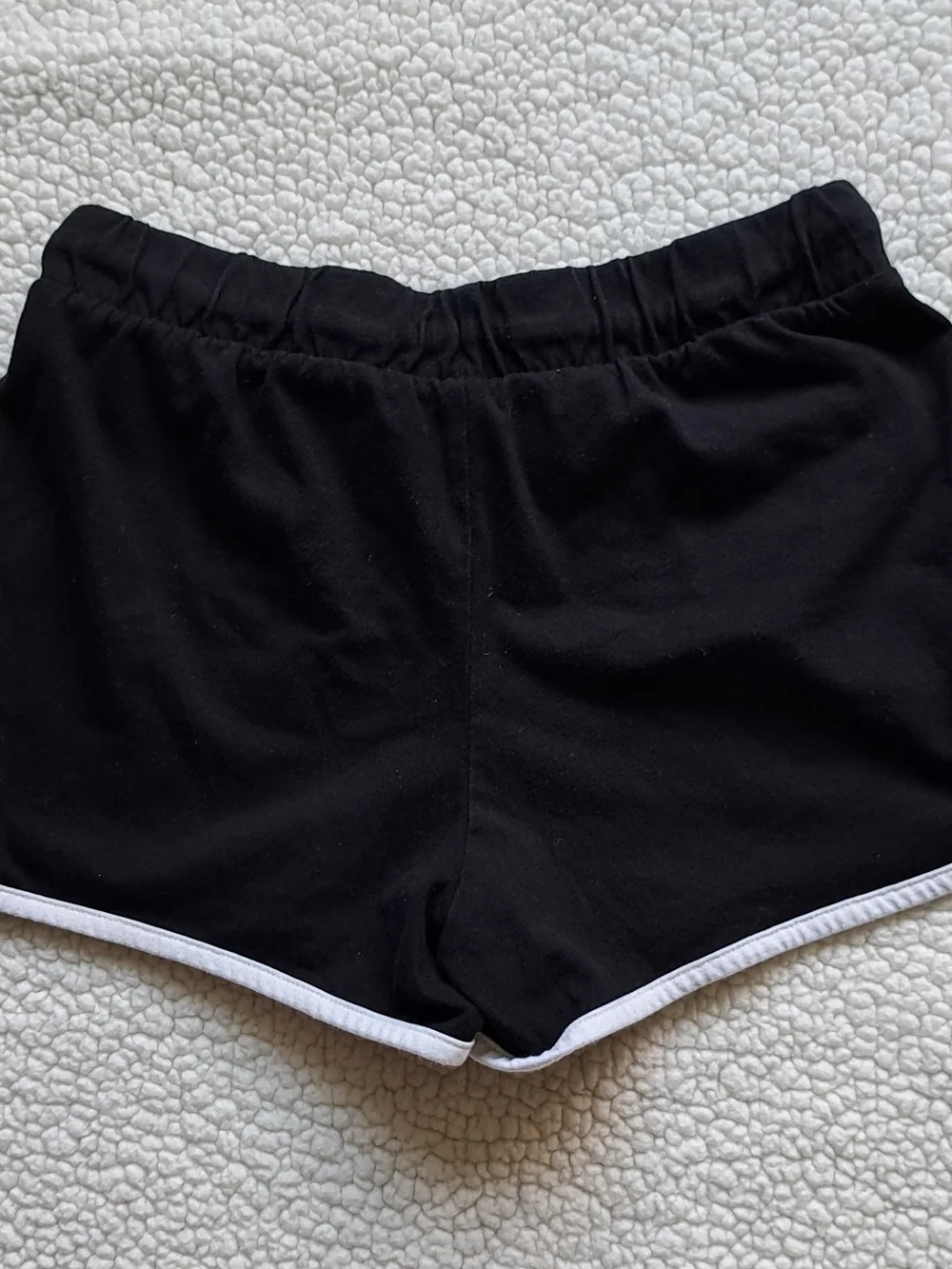 Old Navy Black Athletic Girl's Shorts with White Trim - Casual Sport Style